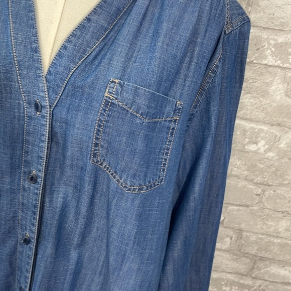 Pendleton Blue Denim Button Down Shirt - Picture 2 of 7